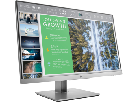 Монитор ЖК HP EliteDisplay E243 23,8,1920 x 1080,60 Гц,IPS,5 мс,1000:1,250 кд/м2,178°/178°,DisplayPort 1.2 ,VGA,HDMI 1.4 ,(1FH47AA)