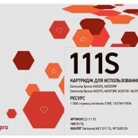 Лазерный картридж EasyPrint MLT-D111S/HP SU812A для принтеров Samsung Xpress M2020, M2020W, M2070, M2070F, M2070FW, M2070W, черный 1000 страниц
