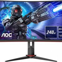 Монитор AOC C27G2ZE 27 C27G2ZE Black-Red (VA, изогнутый, 1920x1080, 240Hz, 0.5 ms, 178°/178°, 300 cd/m, 80M:1, +2xHDMI 2.0, +DisplayPort 1.2, FreeSync)