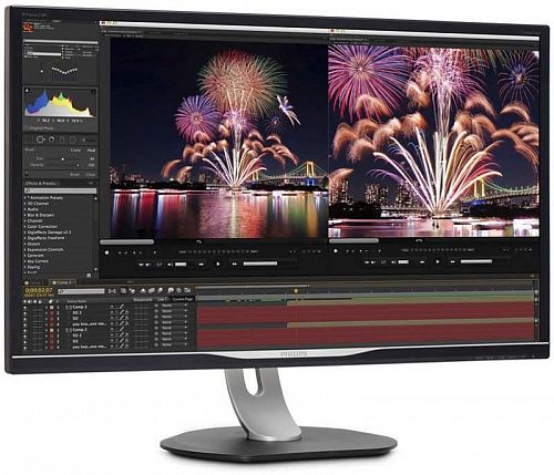 Монитор 32 PHILIPS 328P6AUBREB/00 Black с поворотом экрана (IPS, LED, 2560x1440, 4 ms, 178°/178°, 450 cd/m, 50M:1, +HDMI, +DisplayPort, +USB-Type C, +RJ45, +MM)