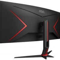 Монитор AOC CU34G2X 34 CU34G2X Black-Red (VA, изогнутый, 3440x1440, 144Hz, 1 ms, 178°/178°, 300 cd/m, 80M:1, +2xHDMI 2.0, +DisplayPort 1.2, +4xUSB 3.0, +регулировка по высоте, AMD FreeSync™)
