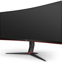 Монитор AOC CU34G2X 34 CU34G2X Black-Red (VA, изогнутый, 3440x1440, 144Hz, 1 ms, 178°/178°, 300 cd/m, 80M:1, +2xHDMI 2.0, +DisplayPort 1.2, +4xUSB 3.0, +регулировка по высоте, AMD FreeSync™)
