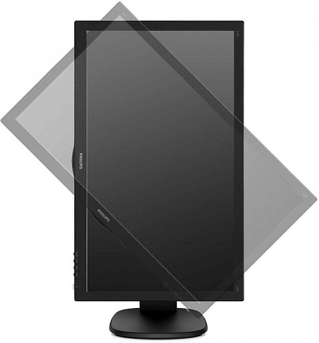 Монитор 23.6 PHILIPS 243S5LJMB/00 Black с поворотом экрана (LED, 1920x1080, 1 ms, 170°/160°, 250 cd/m, 10M:1, +DVI, +HDMI, +DisplayPort, +4xUSB, +MM)