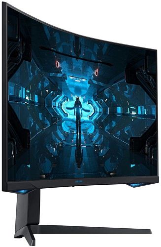 Монитор Samsung LC27G75TQSIXCI 27, черный VA QLED изогнутый GAMING-монитор Odyssey G7 2560x1440 1ms 2500:1 600cd 178/178 HDMI 2*DP USB-hub 240Hz G-Sync HDR600 HAS Pivot Black
