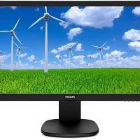Монитор 23.6 PHILIPS 243S5LHMB/00 Black с поворотом экрана (LED, 1920x1080, 1 ms, 170°/160°, 250 cd/m, 10M:1, +HDMI, +MM)
