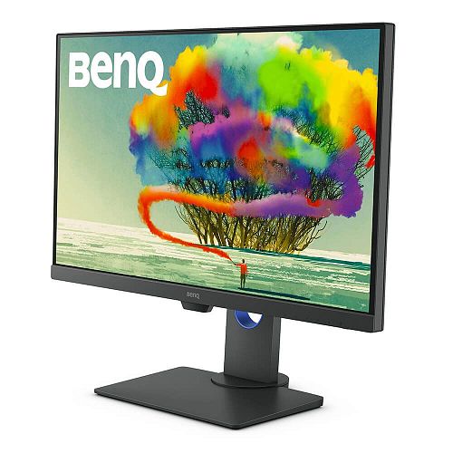 Монитор BenQ 9H.LJELA.TBE 27 PD2705Q серый (LED 2560x1440 60Hz 5ms 16:9 300 cd/m2 1000:1 12M:1 178/178 HDMI DP USB 3.1 USB Type-C Speaker 2W*2 HAS Pivot Swivel Tilt Flicker-free Dark Gray)