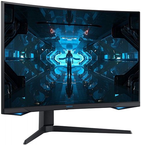 Монитор Samsung LC27G75TQSIXCI 27, черный VA QLED изогнутый GAMING-монитор Odyssey G7 2560x1440 1ms 2500:1 600cd 178/178 HDMI 2*DP USB-hub 240Hz G-Sync HDR600 HAS Pivot Black