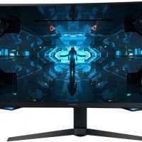 Монитор Samsung LC32G75TQSIXCI 31,5, черный A QLED изогнутый GAMING-монитор Odyssey G7 2560x1440 1ms 2500:1 600cd 178/178 HDMI 2*DP USB-hub 240Hz G-Sync HDR600 HAS Pivot Black