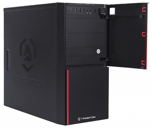ПК ГРАВИТОН Д51И i5-10400/8GB/SSD256GB//Wi-fi+BT/FP_2xUSB2.0/450W/K+M/NO OS/WR3G