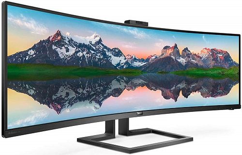 Монитор Philips 499P9H/01 49 499P9H/01 Black (5120x1440 Webcam 80M:1 3000:1 178/178 450cd HAS Swi)