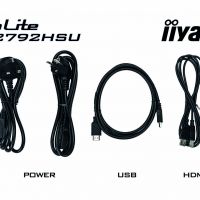 Монитор ЖК IIYAMA ProLite XU2792HSU-B1 черный IPS LED 4ms 16:9 HDMI M/M матовая 1000:1 250cd 178гр/178гр 1920x1080 D-Sub DisplayPort FHD USB 5.1кг