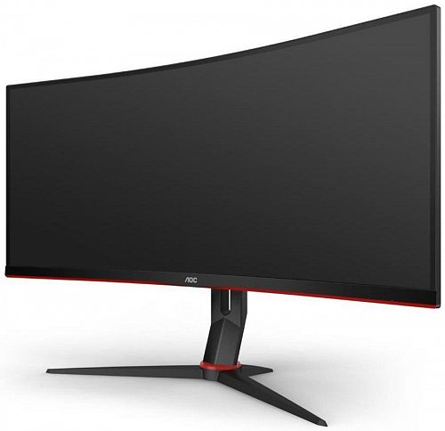 Монитор AOC CU34G2/BK 27 Gaming CU34G2 Curved 1500R 3440x1440@100Hz VA LED 21:9 1ms 2*HDMI DP 4*USB3.0 80M:1 178/178 300cd HAS Tilt Swivel Black-Red