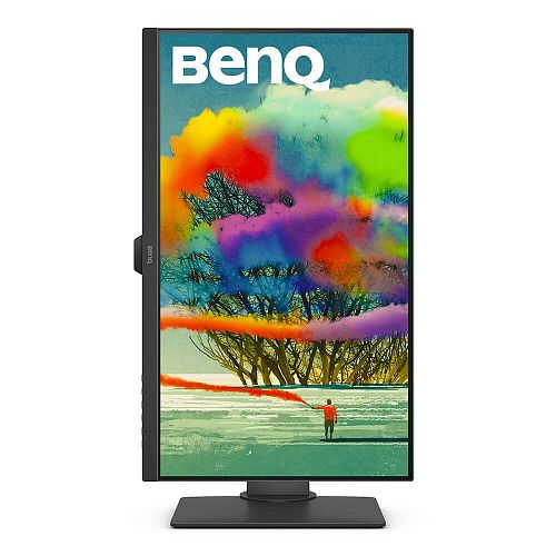 Монитор BenQ 9H.LJELA.TBE 27 PD2705Q серый (LED 2560x1440 60Hz 5ms 16:9 300 cd/m2 1000:1 12M:1 178/178 HDMI DP USB 3.1 USB Type-C Speaker 2W*2 HAS Pivot Swivel Tilt Flicker-free Dark Gray)
