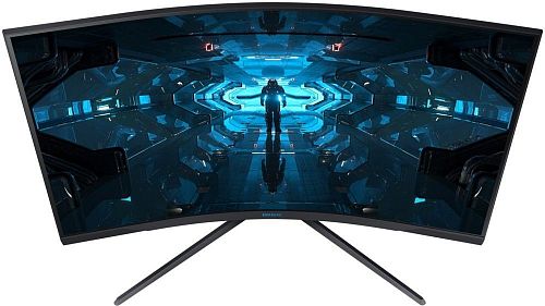Монитор Samsung LC27G75TQSIXCI 27, черный VA QLED изогнутый GAMING-монитор Odyssey G7 2560x1440 1ms 2500:1 600cd 178/178 HDMI 2*DP USB-hub 240Hz G-Sync HDR600 HAS Pivot Black