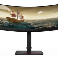 Монитор Lenovo 61F3GAT1EU 34 ThinkVision T34w-20 Curved 21:9 VA 3440x1440 4ms 3000:1 350 178/178 //HDMI 2.0/DP 1.2/USB-C/Tilt, lift