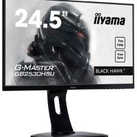 Монитор 24,5 Iiyama G-Master GB2530HSU-1 (1920x1080, 1 мс, 250 кд/м2, 12000000:1, 170°/160°) TN, HDMI, DisplayPort, VGA, аудио стерео, USB Type A x2, USB Type B, SPK, HAS, Pivot (GB2530HSU-B1)