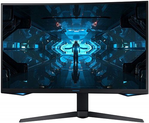Монитор Samsung LC27G75TQSIXCI 27, черный VA QLED изогнутый GAMING-монитор Odyssey G7 2560x1440 1ms 2500:1 600cd 178/178 HDMI 2*DP USB-hub 240Hz G-Sync HDR600 HAS Pivot Black