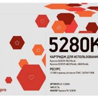 Лазерный картридж EasyPrint TK-5280K для принтеров Kyocera ECOSYS P6235cdn, M6235cidn, M6635cidn черный 13000 страниц