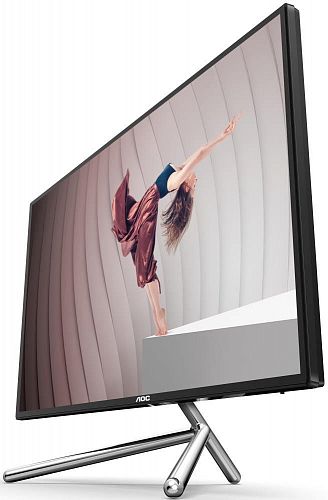 Монитор AOC U32U1 32 U32U1 Black-Silver PORSCHE design с поворотом экрана (4K, IPS, 3840x2160, HDR600, 5 ms, 178°/178°, 50M:1, +HDMI 1.4, +HDMI 2.0, +DisplayPort 1.2, +3xUSB 3.1, +USB-Type C 3.1,