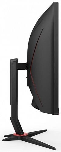 Монитор AOC CU34G2X 34 CU34G2X Black-Red (VA, изогнутый, 3440x1440, 144Hz, 1 ms, 178°/178°, 300 cd/m, 80M:1, +2xHDMI 2.0, +DisplayPort 1.2, +4xUSB 3.0, +регулировка по высоте, AMD FreeSync™)