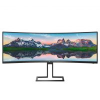 Монитор Philips 498P9/00 49 498P9 Black (VA, изогнутый, 5120x1440, 5 ms, 178°/178°, 450 cd/m, 80M:1, +2xHDMI 2.0, +DisplayPort 1.4, +6xUSB 3.2, +MM, +регулировка по высоте)