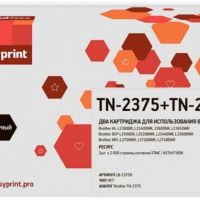 Комплект лазерных картриджей EasyPrint TN-2375 для принтеров Brother HL-L2300DR, L2340DWR, L2360DNR, L2365DWR, DCP-L2500DR, L2540DNR, MFC-L2700WR, L2740DWR черный 2600 страниц