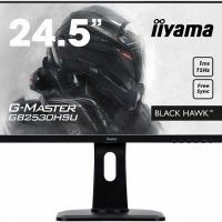 Монитор 24,5 Iiyama G-Master GB2530HSU-1 (1920x1080, 1 мс, 250 кд/м2, 12000000:1, 170°/160°) TN, HDMI, DisplayPort, VGA, аудио стерео, USB Type A x2, USB Type B, SPK, HAS, Pivot (GB2530HSU-B1)