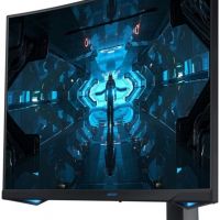 Монитор Samsung LC27G75TQSIXCI 27, черный VA QLED изогнутый GAMING-монитор Odyssey G7 2560x1440 1ms 2500:1 600cd 178/178 HDMI 2*DP USB-hub 240Hz G-Sync HDR600 HAS Pivot Black
