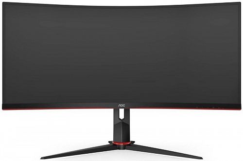 Монитор AOC CU34G2/BK 27 Gaming CU34G2 Curved 1500R 3440x1440@100Hz VA LED 21:9 1ms 2*HDMI DP 4*USB3.0 80M:1 178/178 300cd HAS Tilt Swivel Black-Red