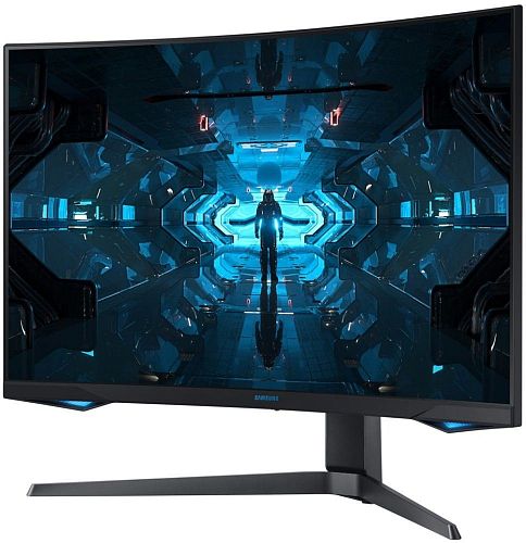 Монитор Samsung LC32G75TQSIXCI 31,5, черный A QLED изогнутый GAMING-монитор Odyssey G7 2560x1440 1ms 2500:1 600cd 178/178 HDMI 2*DP USB-hub 240Hz G-Sync HDR600 HAS Pivot Black
