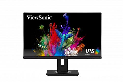 Монитор Viewsonic 27 VG2755-2K Black с поворотом экрана (IPS, 2560x1440, 5 ms, 178°/178°, 350 cd/m, 80M:1, +HDMI, +DisplayPort, +3xUSB A, +USB B, USB Type-C, +MM)