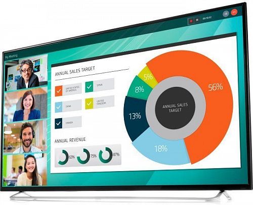 Монитор ЖК HP LD5512 55,3840 x 2160,60 Гц,IPS,8 мс,1200:1,350 кд/м2,178°/178°,VGA,HDMI 2.0,2 HDMI 1.4,DisplayPort 1.2,USB 2.0,(2YD85AA)