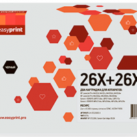 Комплект лазерных картриджей EasyPrint CF226X/Canon Cartridge 052H для принтеров HP LaserJet Pro M402d, M402n, M426dw; Canon i-SENSYS LBP212dw, 214dw, 215x, MF421dw, 428x, 426dw, 429x черный 2шт.x9200 стр. страниц